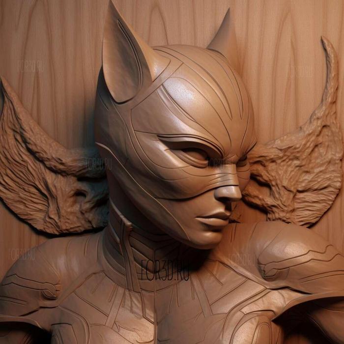 Catwoman movie 3 stl model for CNC